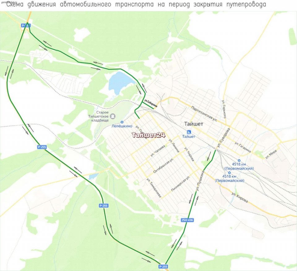 Тайшет карта улиц - 93 фото